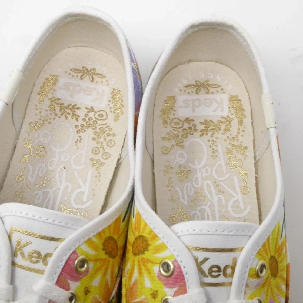 Keds x Rifle Paper Co Marguerite Floral Canvas Lace Up Sneakers